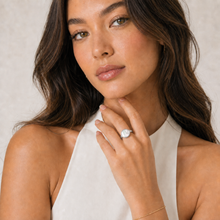 Nacre Shell Lip Balm Ring - Zilver