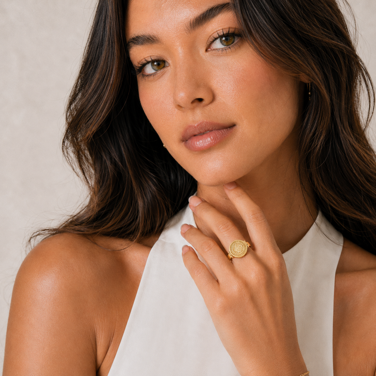 Soléa Lip Balm Ring - Goud