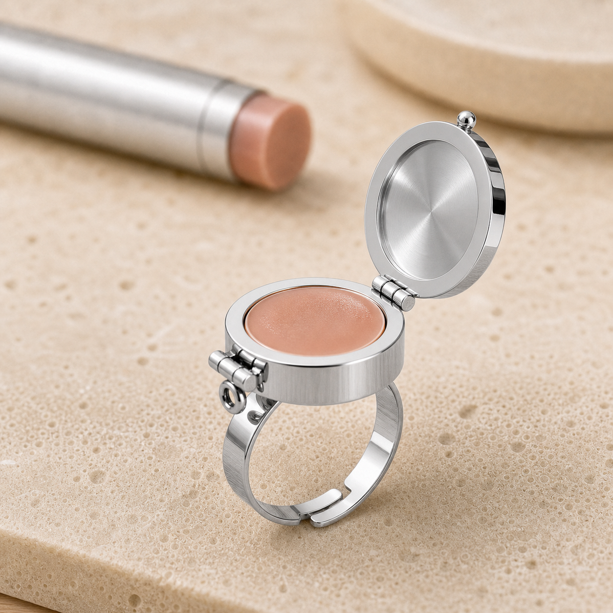 Soléa Lip Balm Ring - Zilver